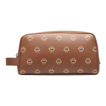 BALLY Calfskin Toiletry Bag Men's Brown