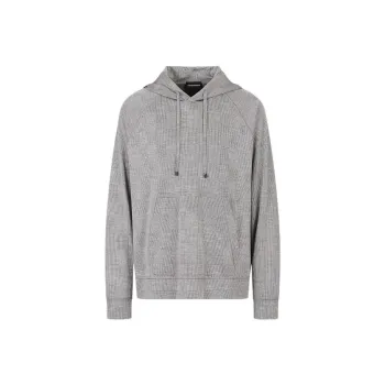 EMPORIO ARMANI Checked Long sleeved Hoodie