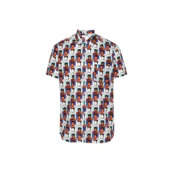COMME DES GARCONS SHIRT Graphic Printed Buttoned Shirt