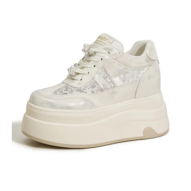 Milan Love Song Anti Slip And Wear Resistant Height Increasing Low Top Casual Shoes Women's-6