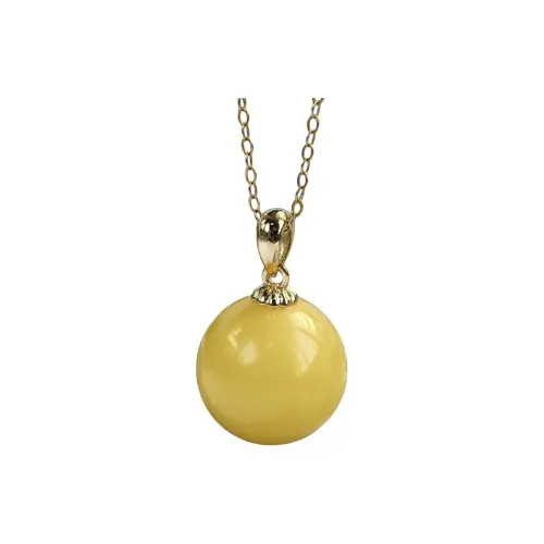 Oriental Jade Beeswax Necklaces Women's