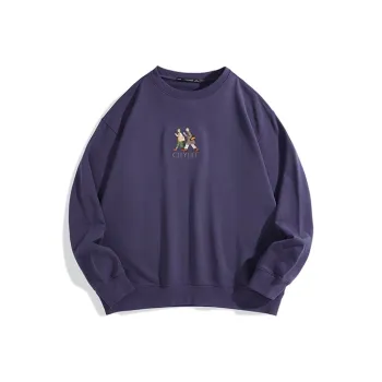 PEACEBIRD MEN x ZOLA Sweatshirt Men's Dark Purple Batch 1
