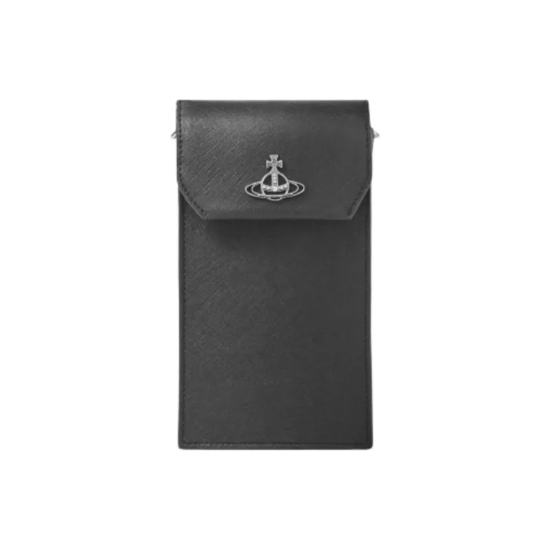 Vivienne Westwood Saffiano Polyurethane Cell Phone Pouch Women's Biological Green-1