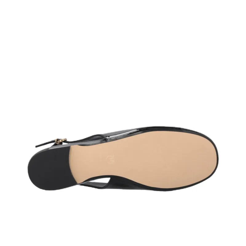 PINKO Slingback Casual Single Shoes Women's Black-7