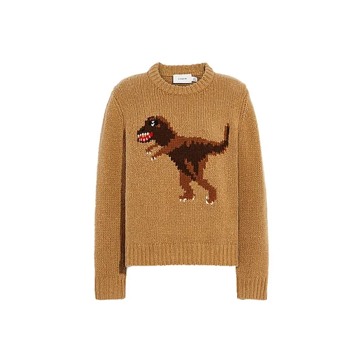 COACH Rexy Sweaters Unisex Camel-0