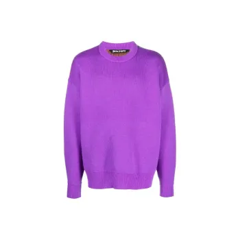 PALM ANGELS Palm Tree Intarsia Knit Crewneck Jumper
