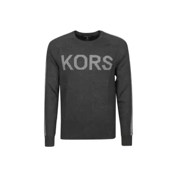 MICHAEL KORS Logo Embroidered Roundneck Sweater