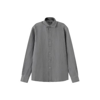 Zegna SS24 Shirt Men's Light Gray