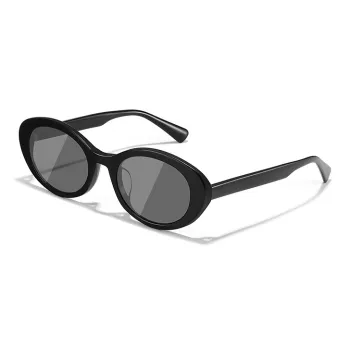 BERTHA Plate Frame Oval Sunglasses Unisex