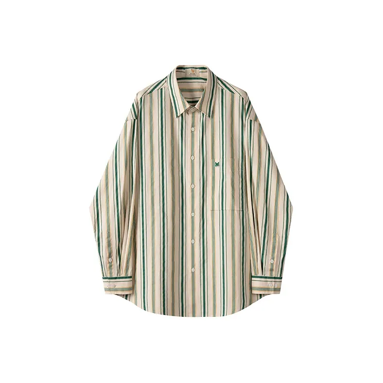WILLIAM FOX&SONS Shirt Men's Green Stripe-0