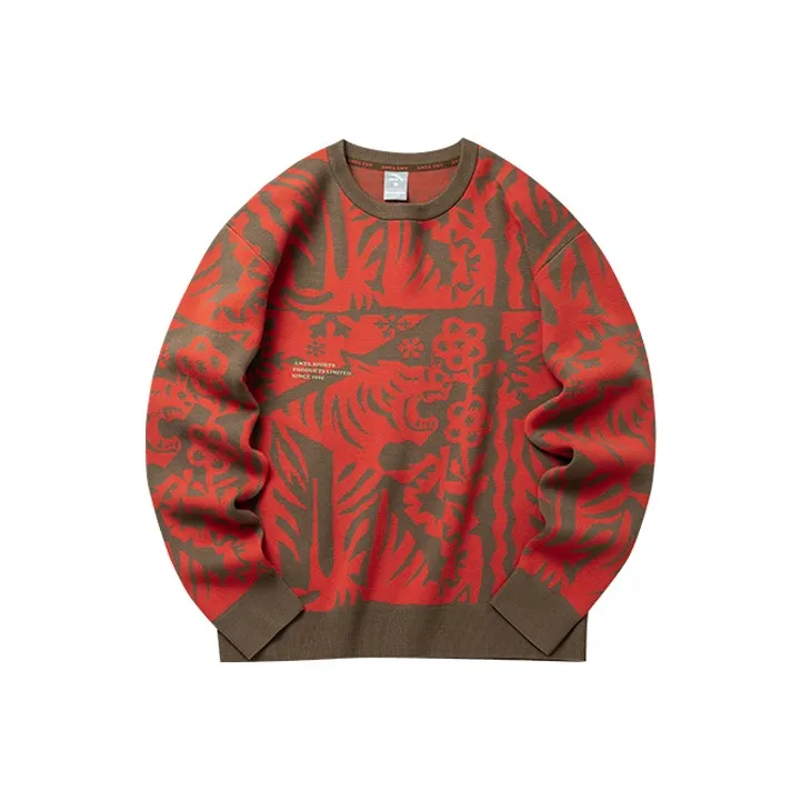 Anta Life Collection Sweater Men's Red Brown-0