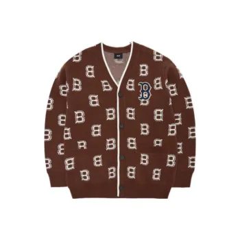 MLB Base Logo Sweaters Unisex Brown