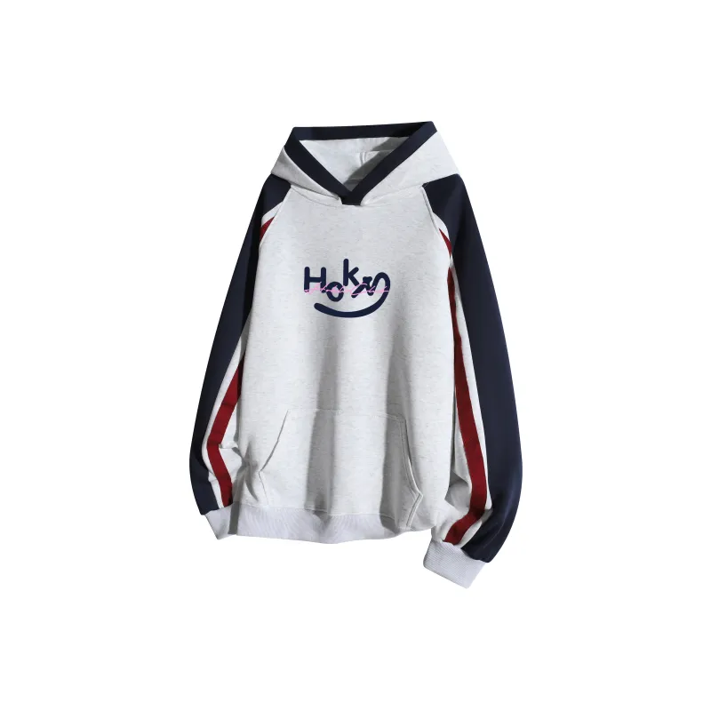 HOKLV Sweatshirt Unisex Light Blue & Navy Blue-2