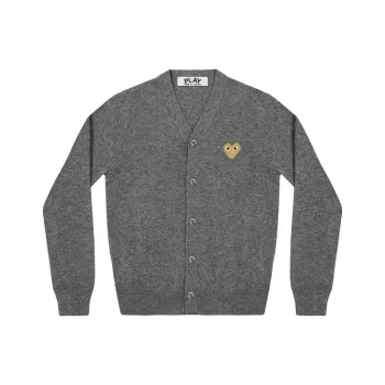 CDG Play Sweater Unisex Medium Gray