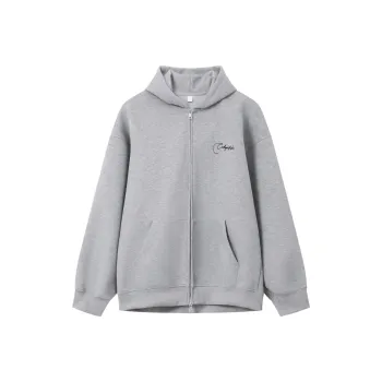 CUIBUJU Korean Minimalist Style Letter Embroidery Design Hoodie Unisex