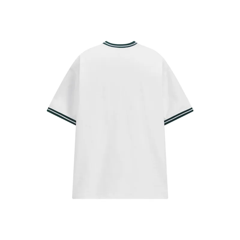 404MOB GANG Drop Shoulder Sleeve T Shirt Unisex White-1