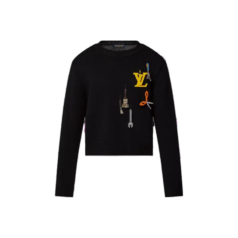 LOUIS VUITTON Sweater Men's Black-0