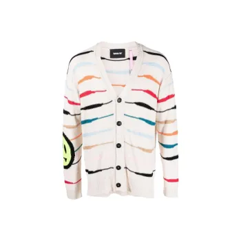 Barrow Striped V Neck Buttoned Cardigan