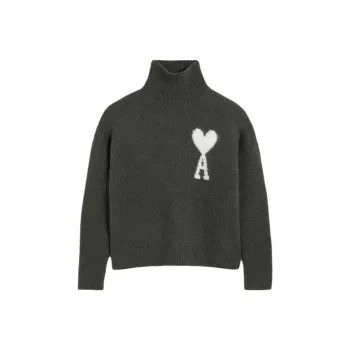 AMIPARIS Paris Ami De Coeur High Neck Knitted Jumper