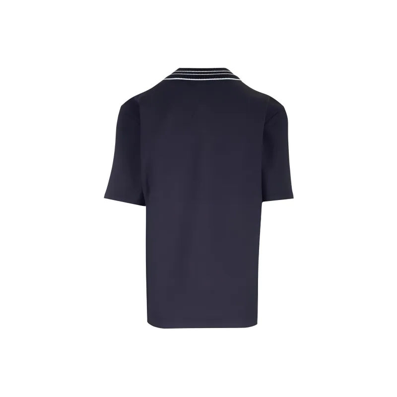 Moncler Logo patch Cotton Polo Shirt-1
