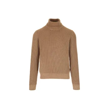 LARDINI Ribbed-knit Roll-neck Jumper