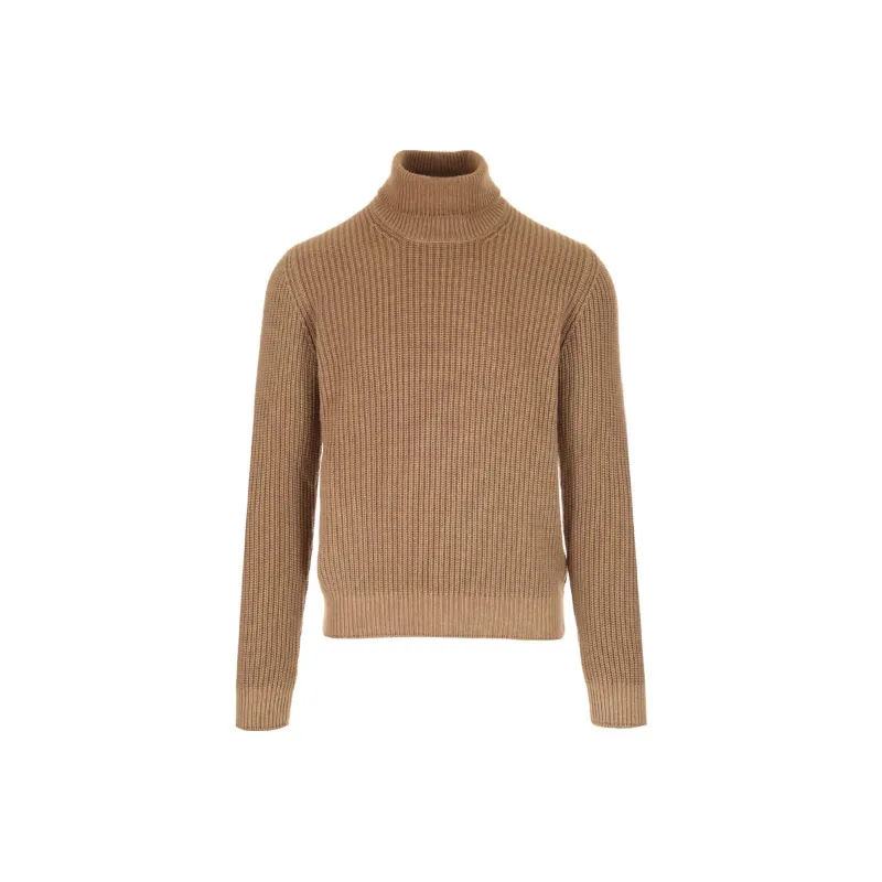 LARDINI Ribbed-knit Roll-neck Jumper-0