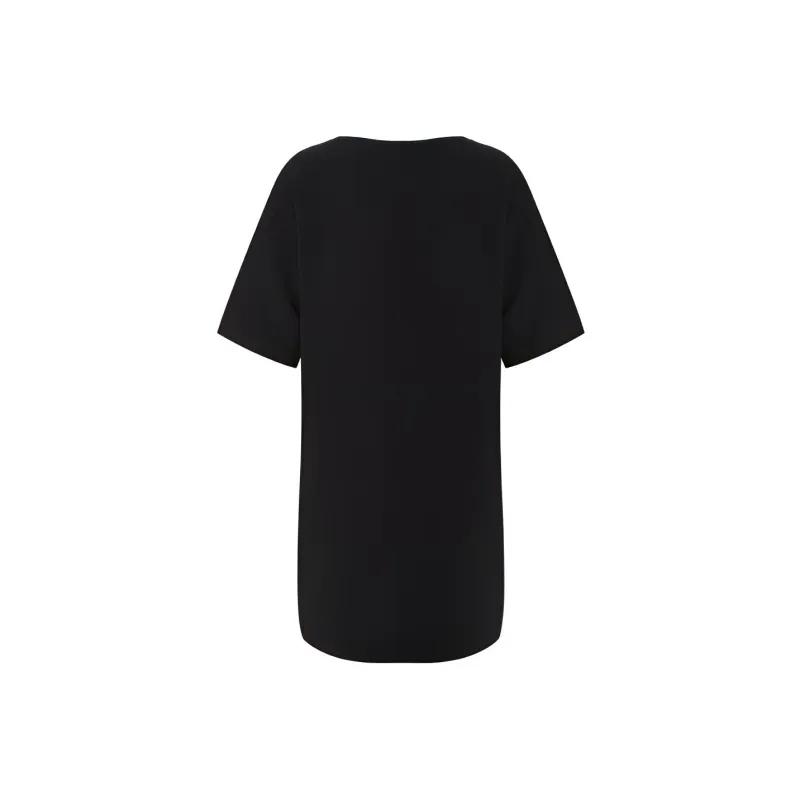 MOSCHINO Short Sleeved Dresses Women's Black-1