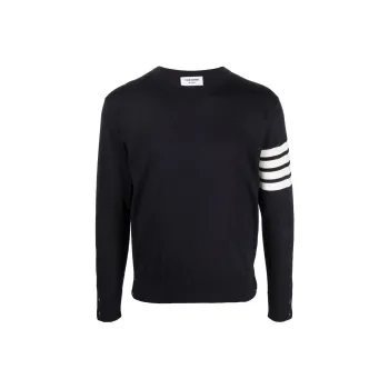 THOM BROWNE 4 Bar Crewneck Pullover