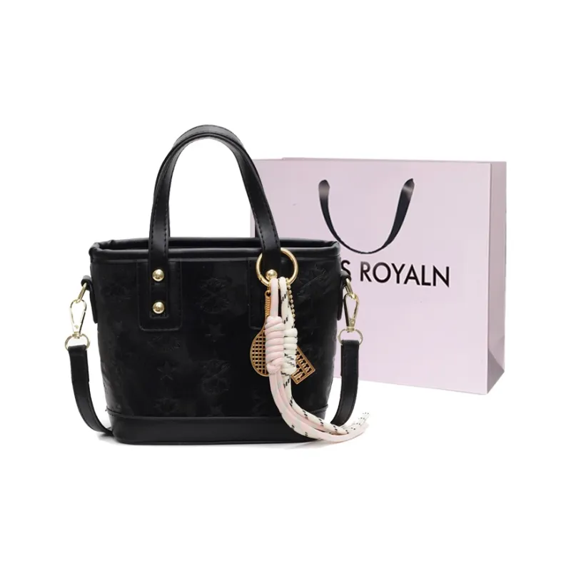 LOUIS ROYALN PU Handbag Regular Women's White & Brown/Black/Blue/Pink-3