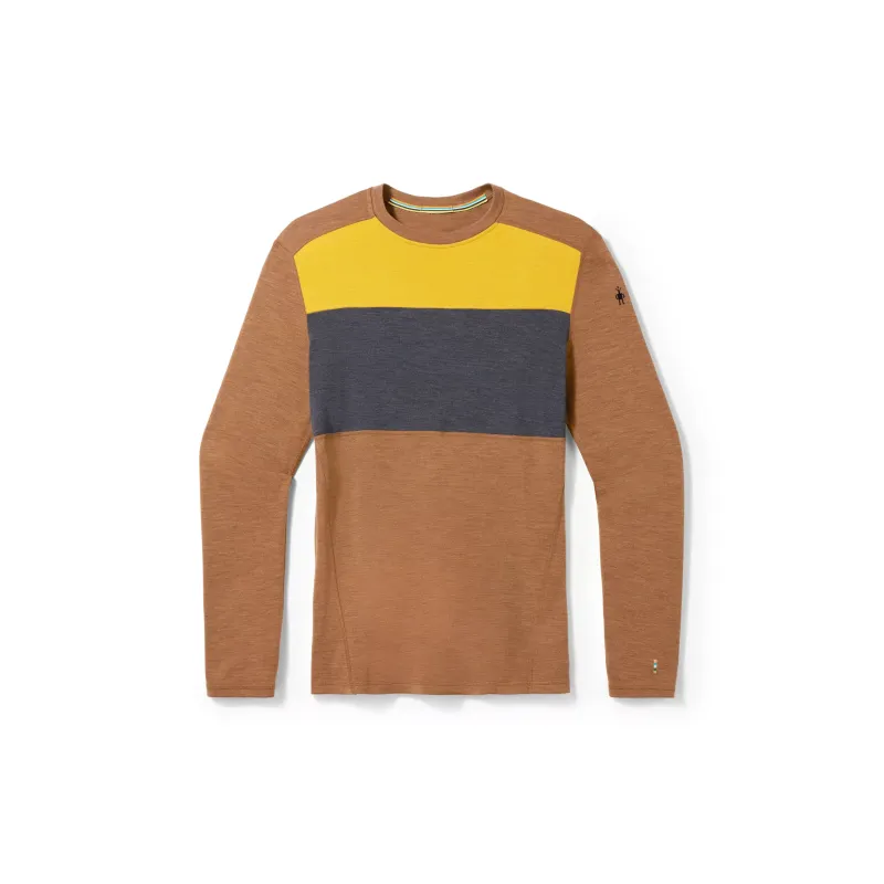 SMARTWOOL Men's Classic Thermal Merino Base Layer Colorblock Crew Sweater Men's-0