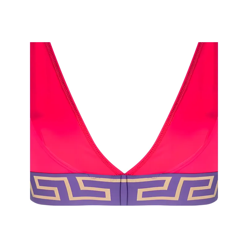 VERSACE Greca Border Bikini Top 'Multicolor'-3