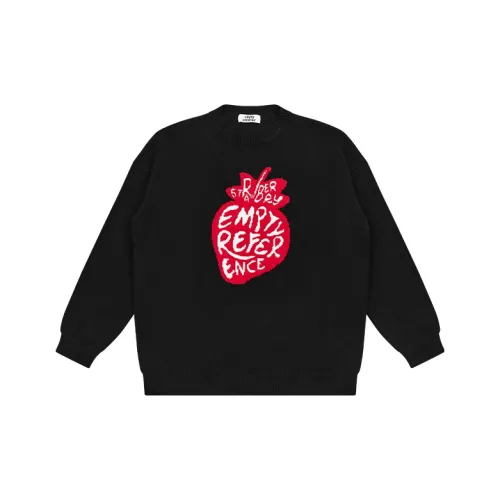 EMPTY REFERENCE Sweaters Unisex Black