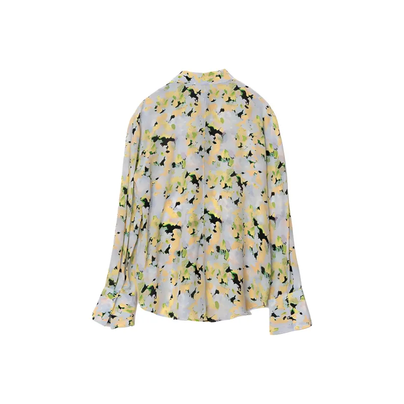 CLUB MONACO Shirt Women's Oil Painting Print-1