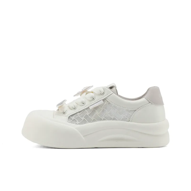 FIVE PLUS Anti Slip Wear Resistant Low Top Skateboard Shoes Women's-0