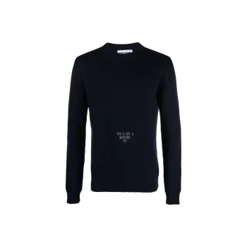 MOSCHINO Teddy Bear Motif Crewneck Jumper