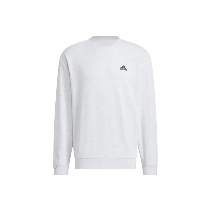 Adidas FRENCH TERRY CREW SWEATSHIRT Sweatshirt Unisex Light Heather Gray-0