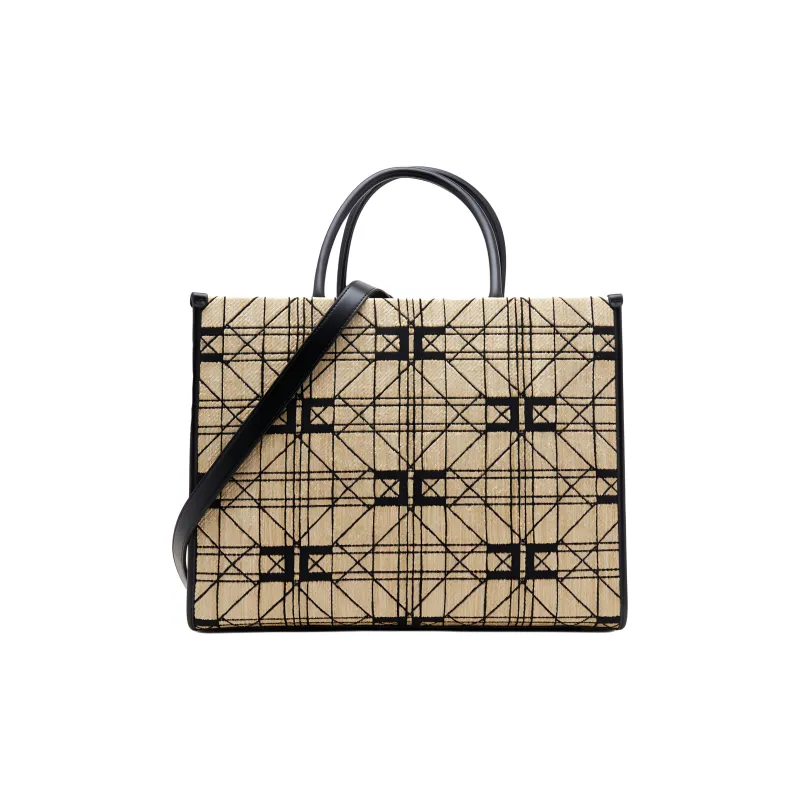 Elisabetta Franchi Logo Embroidered Medium Tote Bag-2