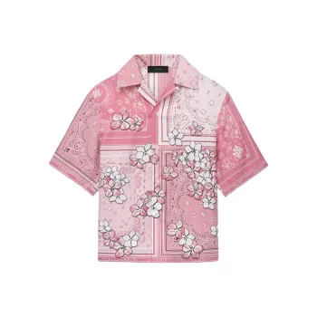AMIRI Bandana Printed Bowling Shirt