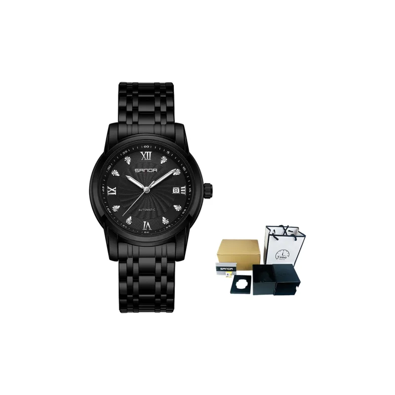 Sanda Automatic Mechanical Movement Watch Men's Watches Black Dial-3