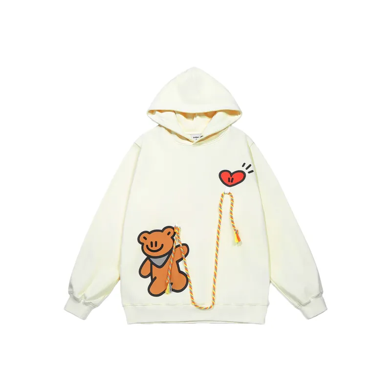 Guuka x AGAHO Sweatshirt Unisex Floral Apricot-19