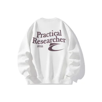 ZMOH Fleece Lined Crew Neck Sweatshirt Unisex Couple's