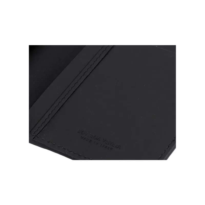Bottega Veneta Cow Leather Wallet Unisex Black-5