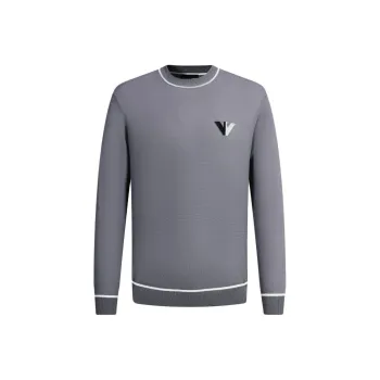 EMPORIO ARMANI FW24 Sweater Men's Purple Gray