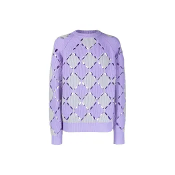 VERSACE Sweaters Men Purple