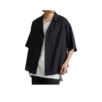 PUBLIC TOKYO SS24 Shirt Men's Dark Marine Blue