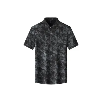 Devanro Shirt Men's Rose Silver