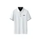 White with Black Collar