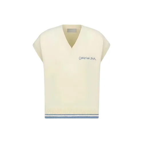 DIOR Logo Embroidered V Neck Vest