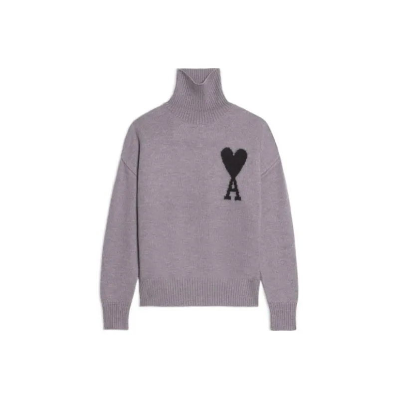 Ami Paris Ami De Coeur Roll neck Jumper-0