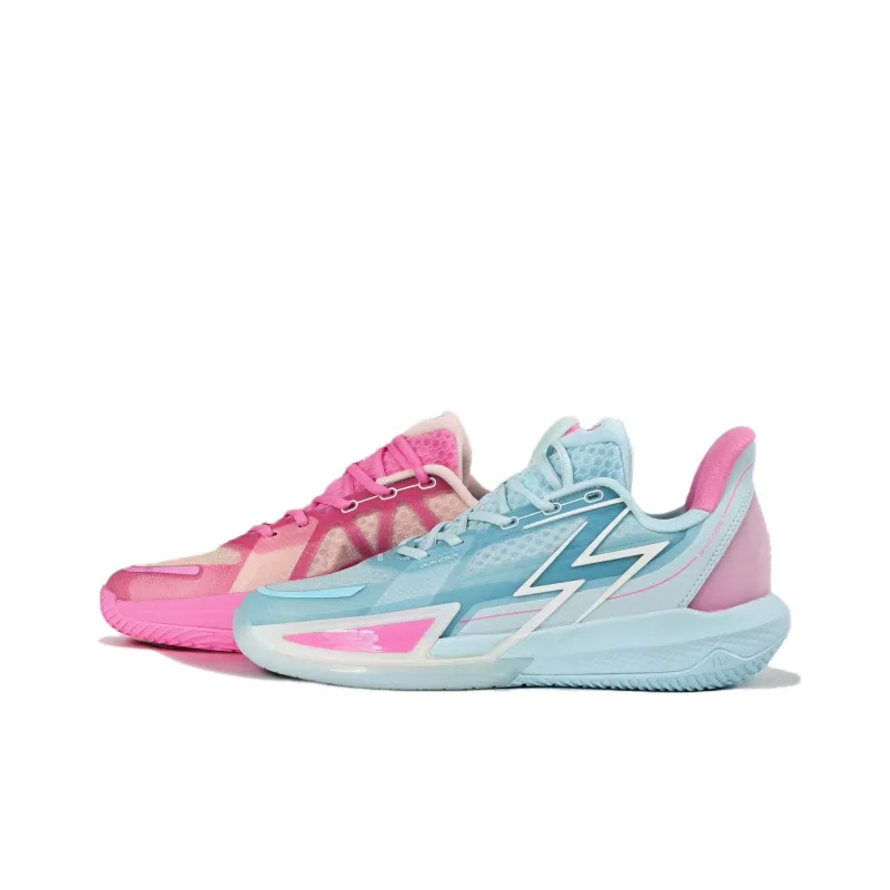 361° Big3 4.0 QUICK Basketball Shoes Unisex Low Top Blue/Pink-3